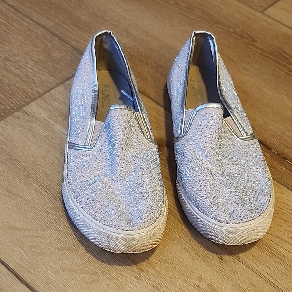 Childrens place bedazzled Slip-On Shoes, girls size 3